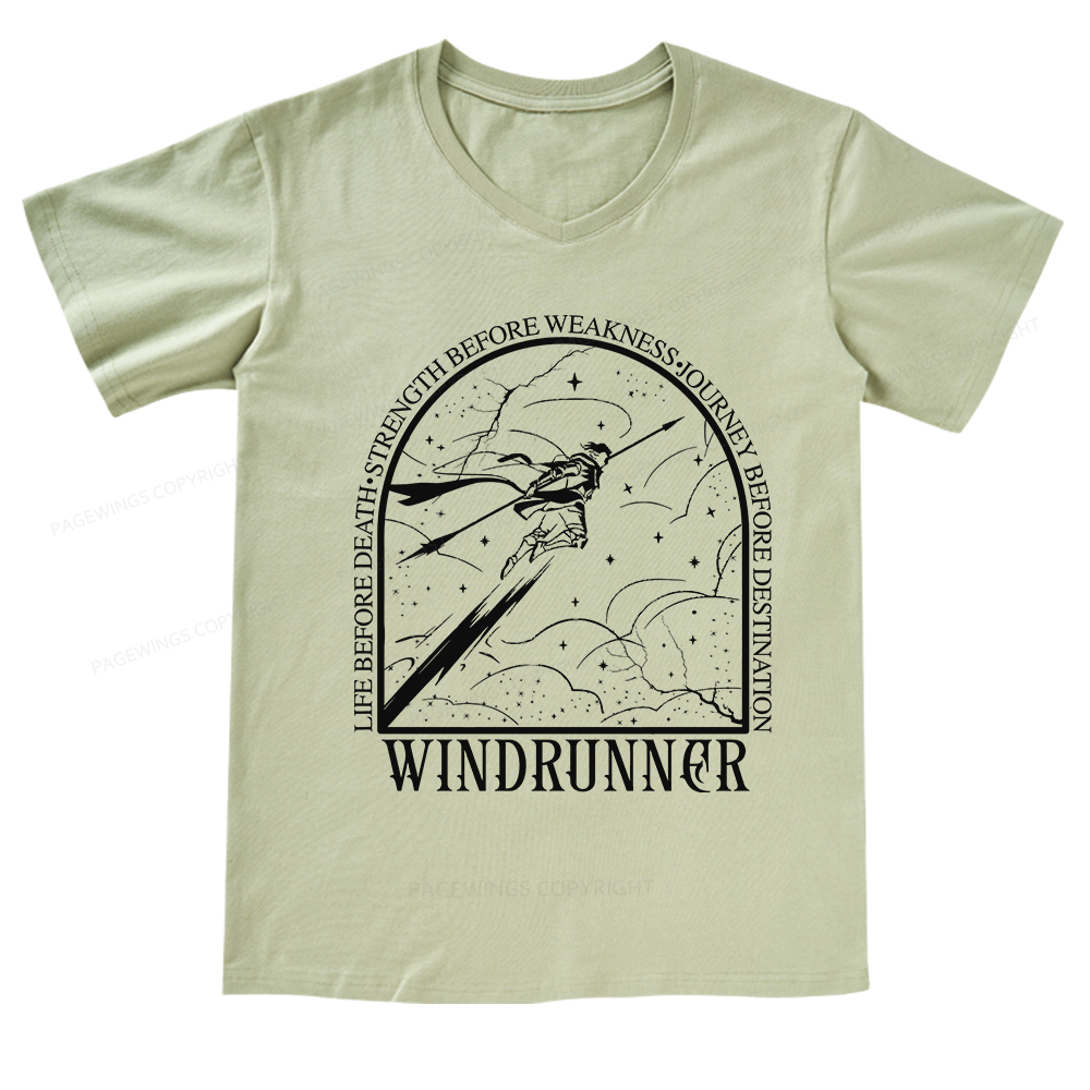 Pagewings Windrunner V-neck T-shirt