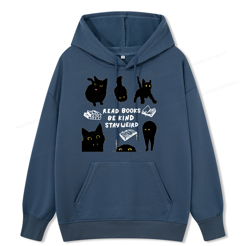 Pagewings Read Books Be Kind Stay Weird Unisex Classic Hoodie