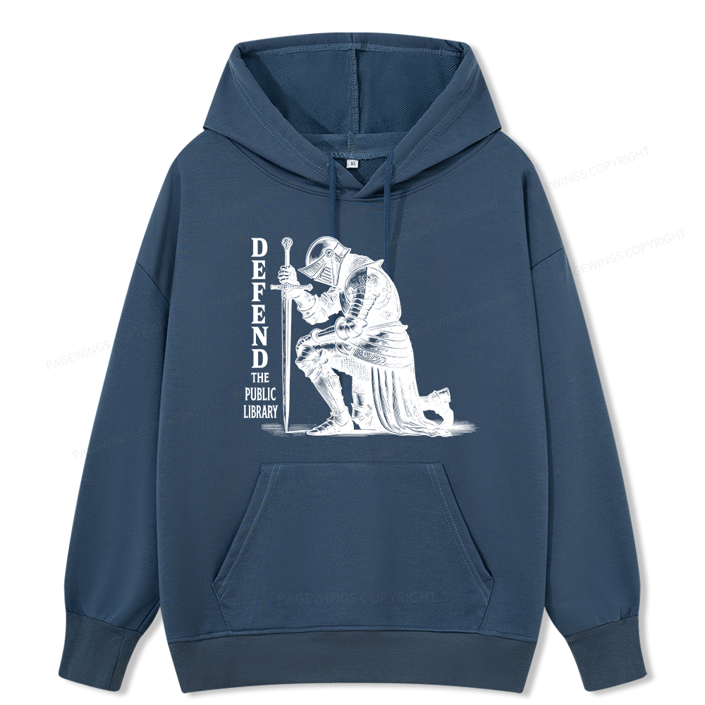 Pagewings Defend the Public Library Unisex Classic Hoodie