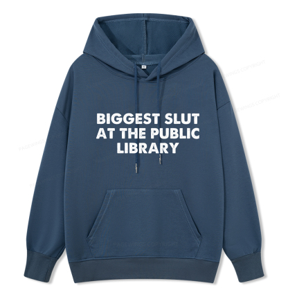 Pagewings Biggest Slut At The Public Library Unisex Classic Hoodie