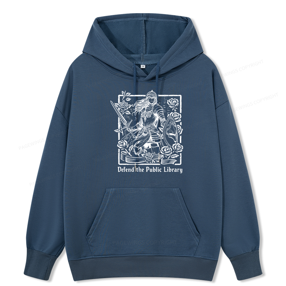 Pagewings Defend The Public Library Unisex Classic Hoodie