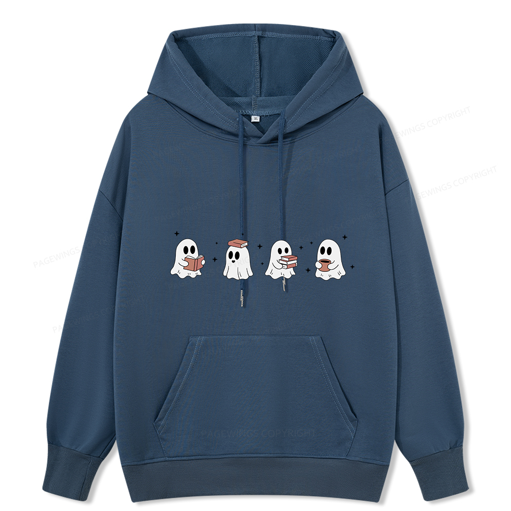 Pagewings Bookish Ghost Unisex Classic Hoodie
