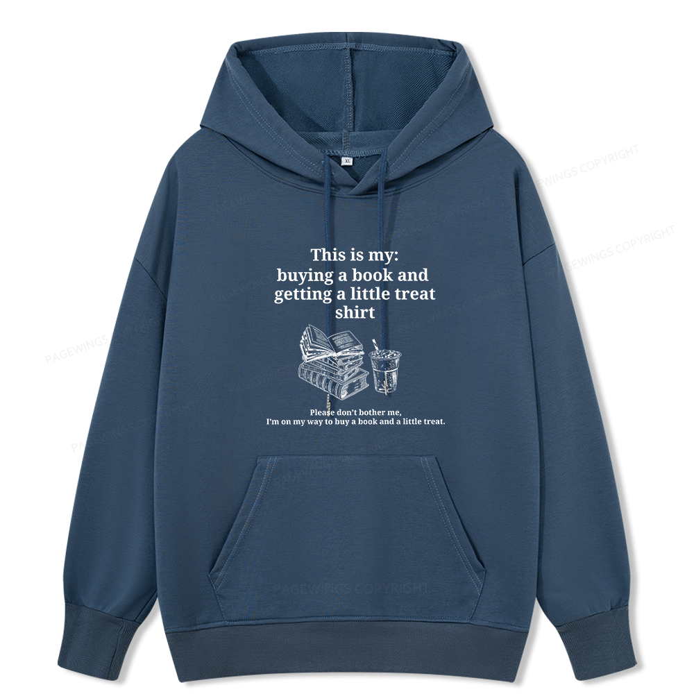 Pagewings Buying A Book And Getting A Little Treat Unisex Classic Hoodie