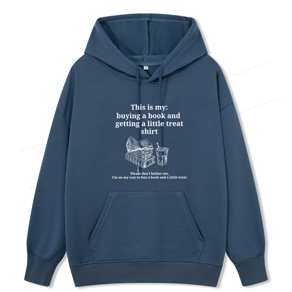 Pagewings Buying A Book And Getting A Little Treat Unisex Classic Hoodie