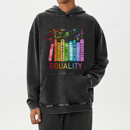 Pagewing Equal Rights Shirt Unisex Washed Hoodie