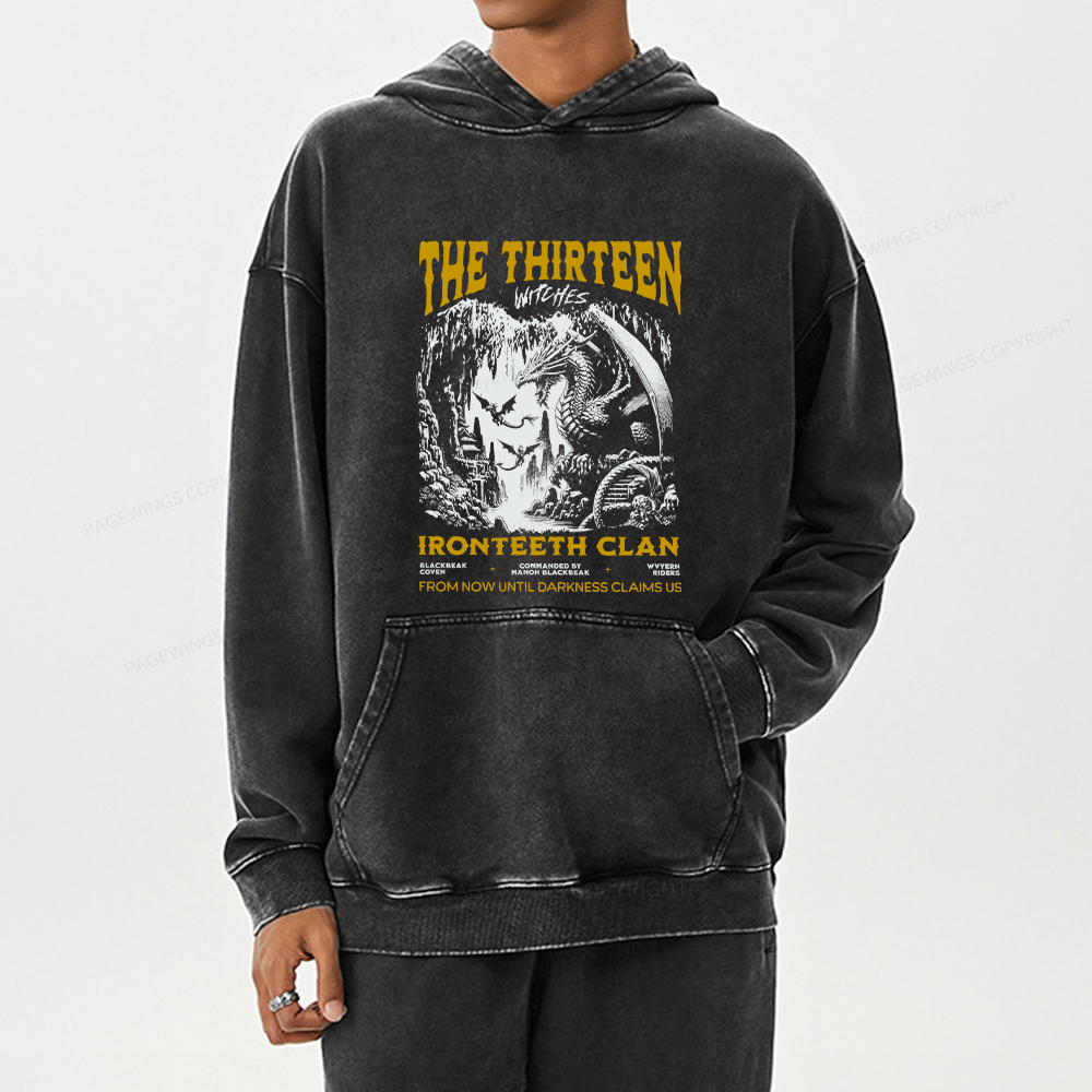 Pagewing Reading Rainbow Unisex Washed Hoodie