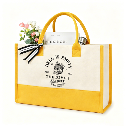 Pagewings Hell Is Empty And All The Devils Are Here12082 Large Tote Bag