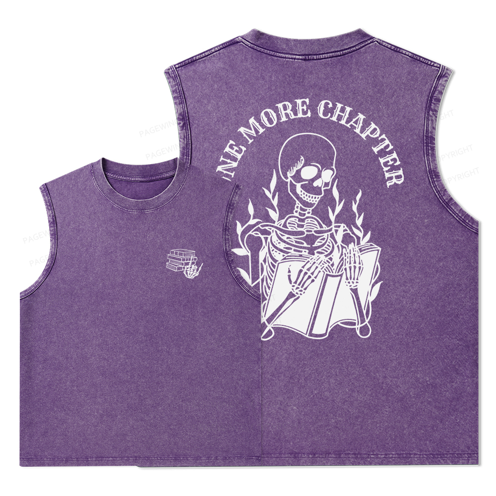 Pagewings One More Chapter Unisex Washed Tank Top