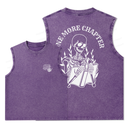 Pagewings One More Chapter Unisex Washed Tank Top