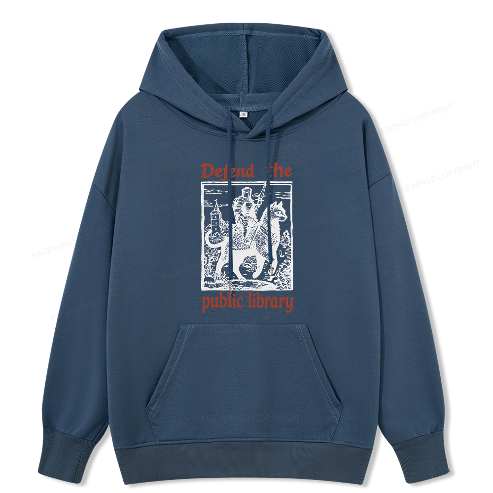 Pagewings Defend the Public Library Unisex Classic Hoodie