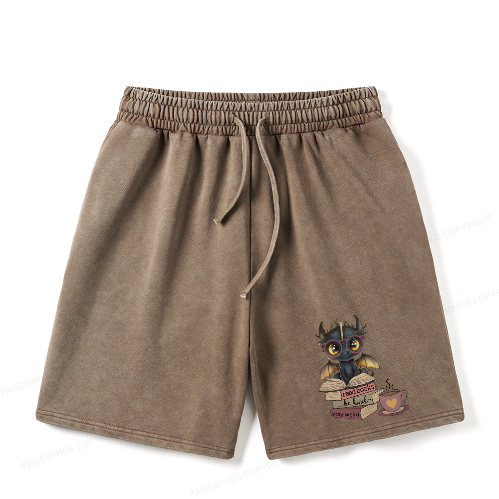 Pagewings Fourth Wing Dargon Unisex Washed Shorts