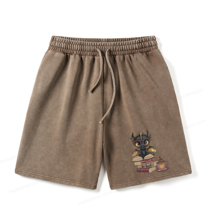 Pagewings Fourth Wing Dargon Unisex Washed Shorts