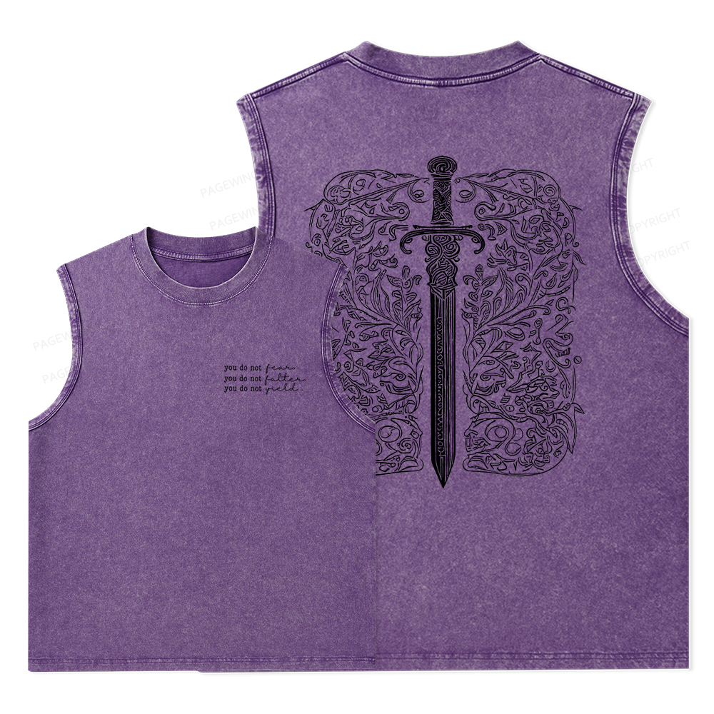 Pagewings You Do Not Yield Unisex Washed Tank Top