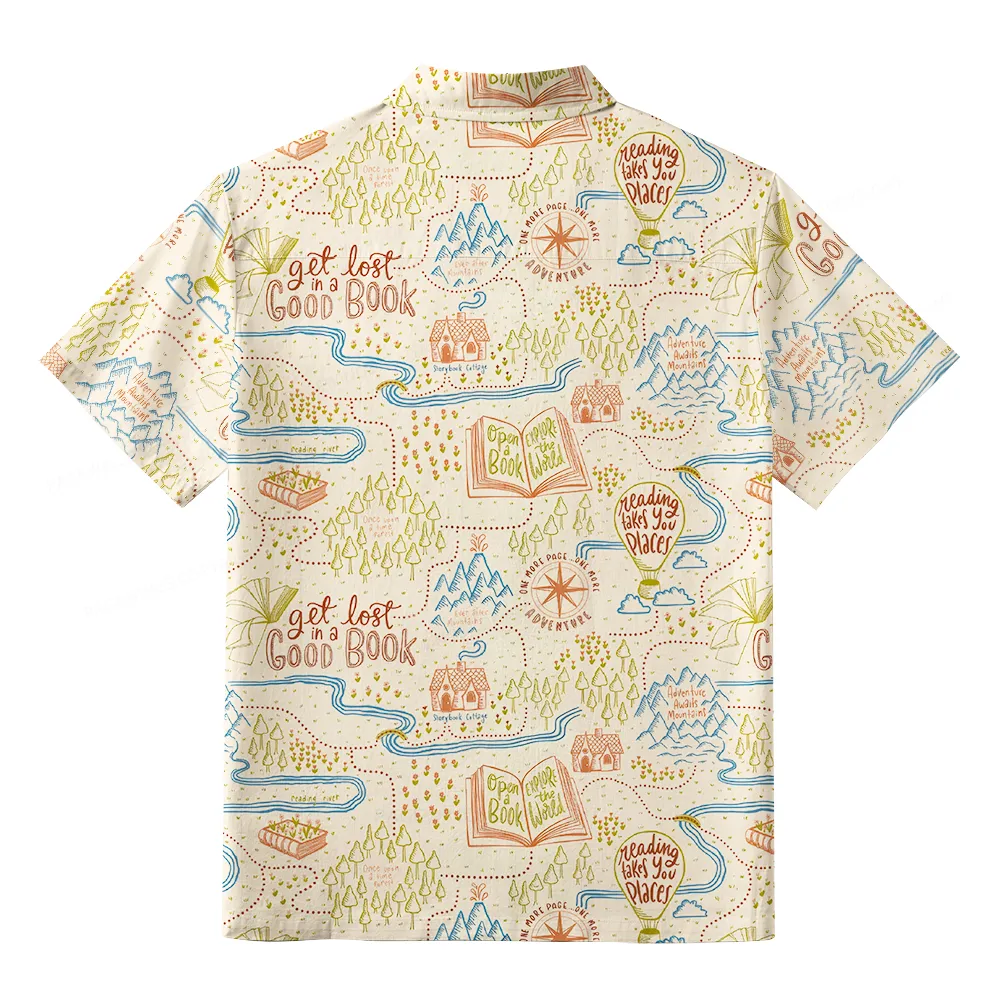 Pagewings Get Lost In A Good Book Unisex Hawaiian Shirt