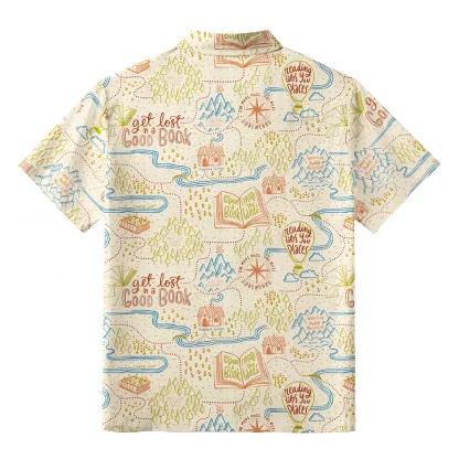 Pagewings Get Lost In A Good Book Unisex Hawaiian Shirt