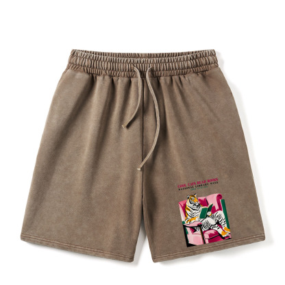 Pagewings Library Week Poster 1996 Unisex Washed Shorts