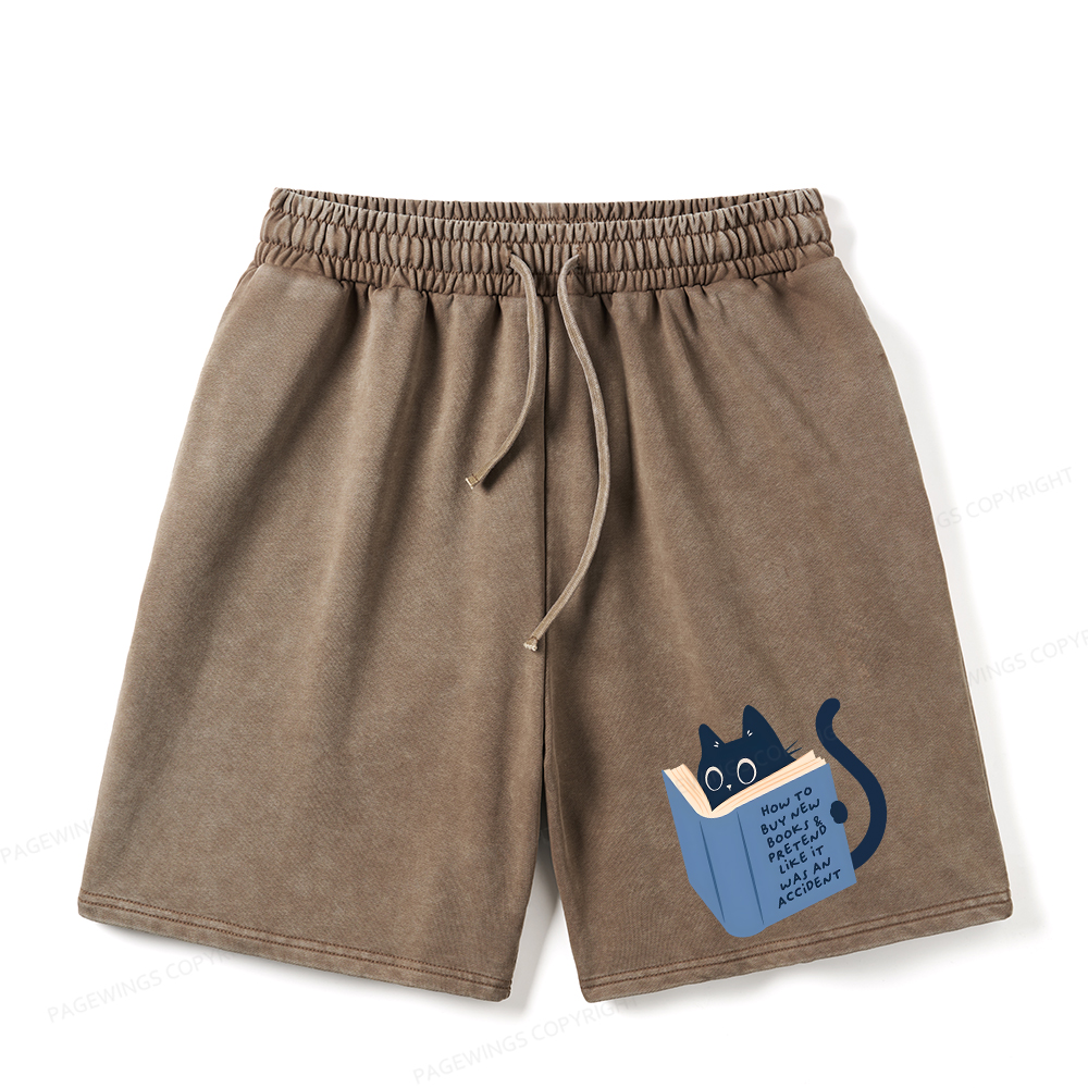 Pagewings How To Buy New Books Unisex Washed Shorts
