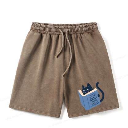 Pagewings How To Buy New Books Unisex Washed Shorts