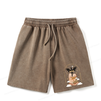 Pagewings Fantasy Romance Reader Gift Romantacy Unisex Washed Shorts