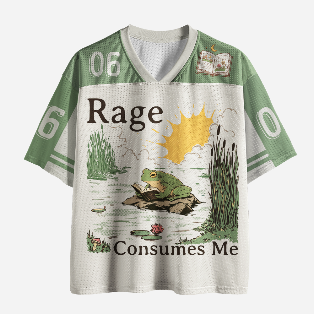 Pagewings Rage Consumes Me Unisex Mesh Jersey