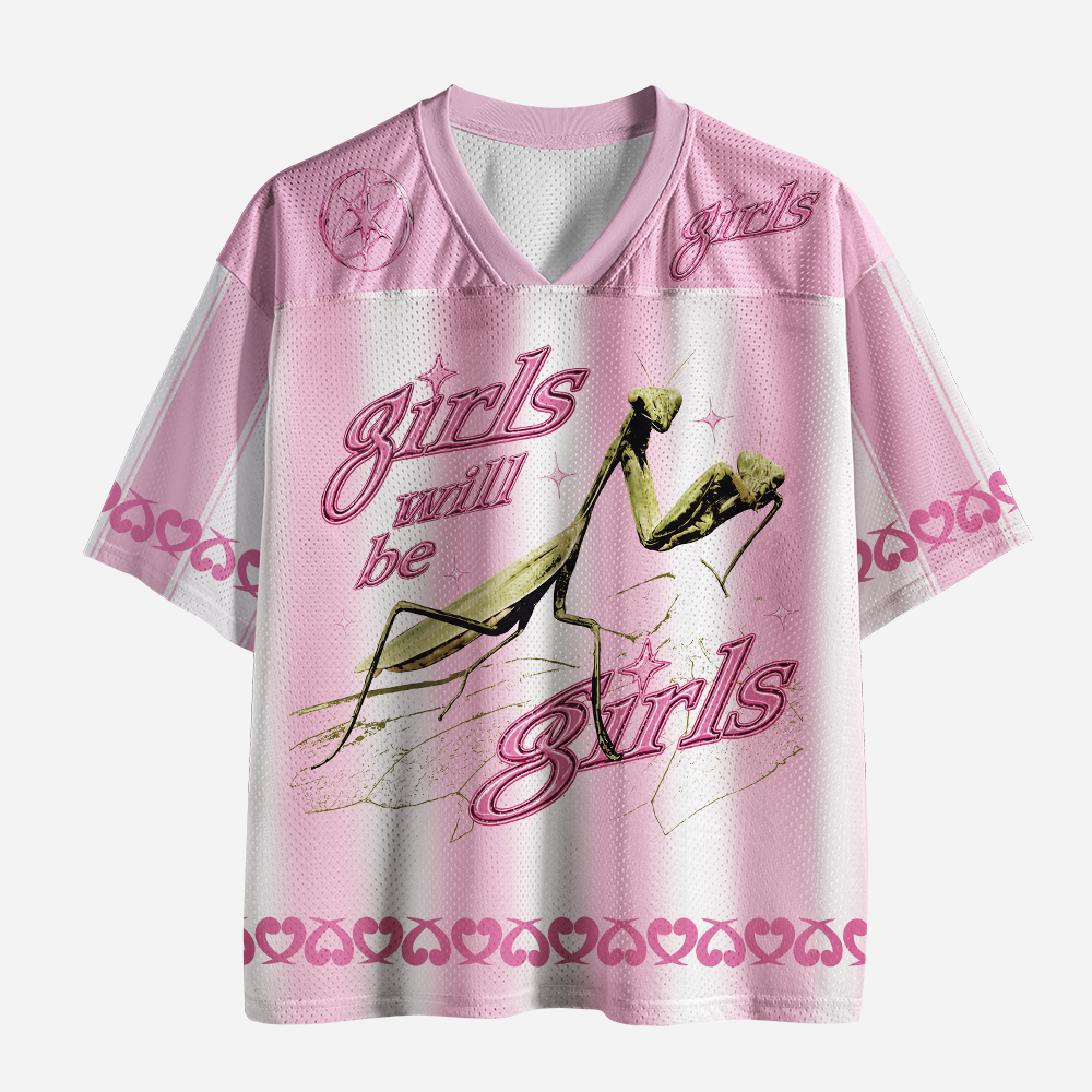 Pagewings Girls Will Be Girls Unisex Mesh Jersey