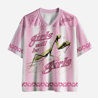 Pagewings Girls Will Be Girls Unisex Mesh Jersey