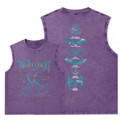 Pagewings The Night Court Unisex Washed Tank Top