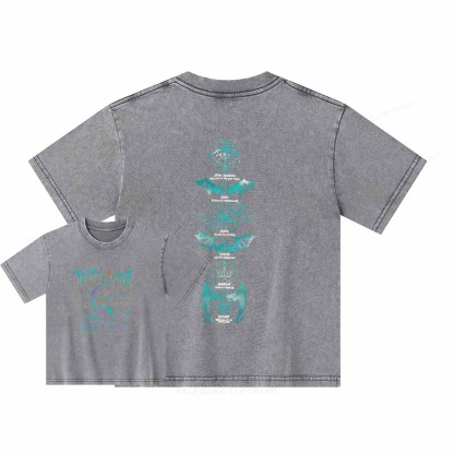 Pagewings The Night Court Unisex Kids Washed T-shirt