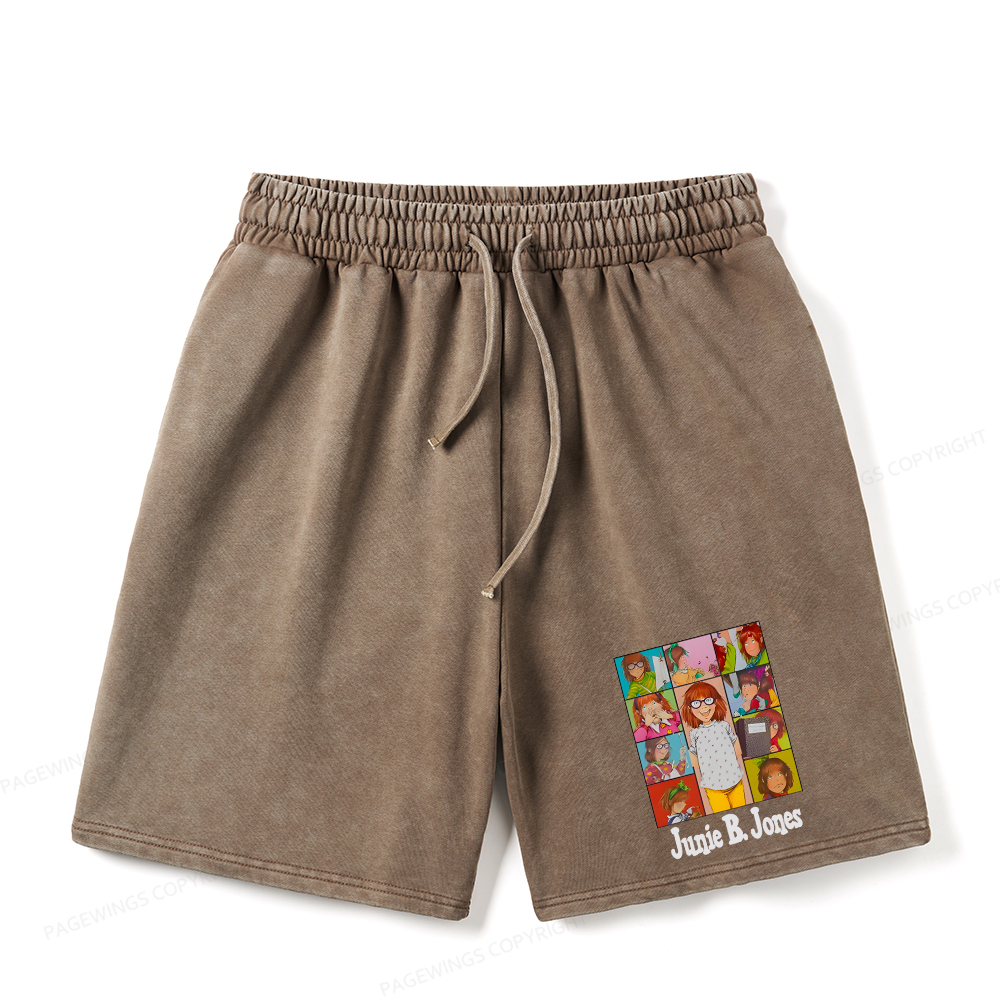 Pagewings Junie B Jones Unisex Washed Shorts
