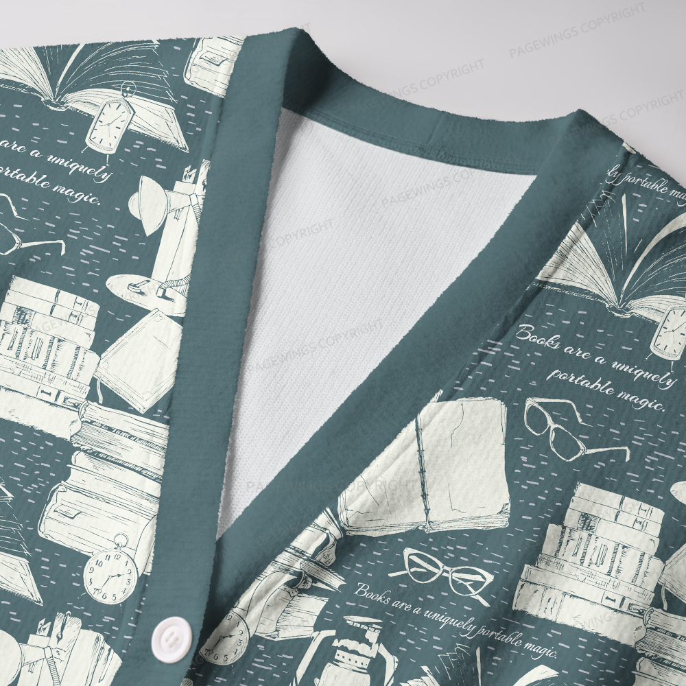 Pagewings Read Books Be Kind Stay Weird Unisex Ugly Cardigan Sweaters