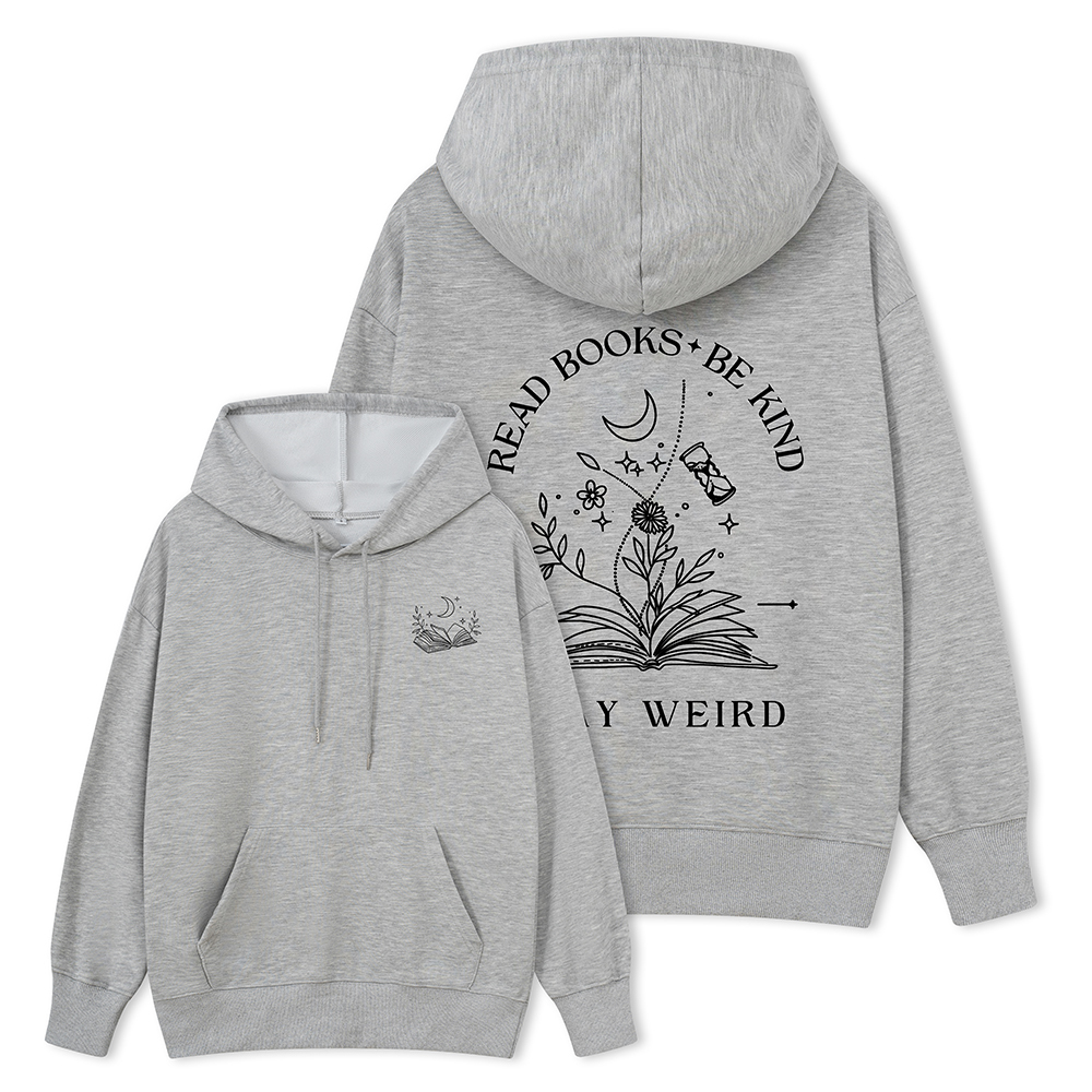 Pagewings Comfort Colors Read Books Be Kind Stay Weird Unisex Classic Hoodie