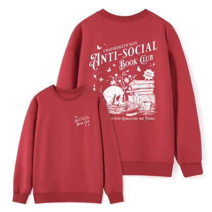 Pagewings Anti-social Book Club Comfort Colors Unisex Classic Sweatshirt