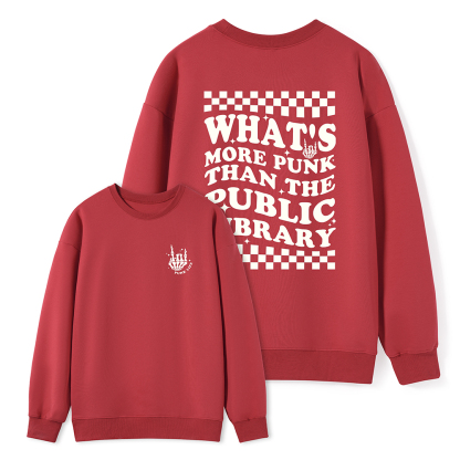 Pagewings punk the public library Unisex Classic Sweatshirt