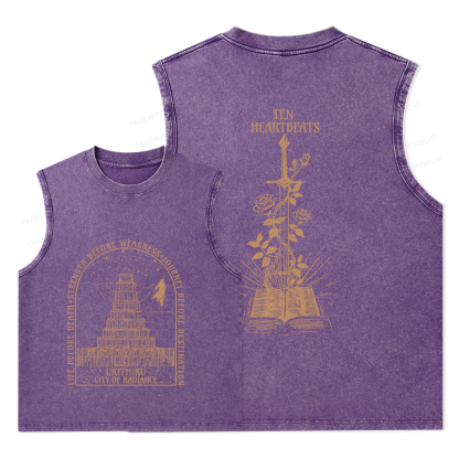 Pagewings Life Before Death Strength Before Weakness Unisex Washed Tank Top