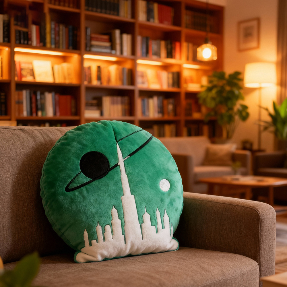 Pagewings Sanctuary Moon Shaped Throw Pillow