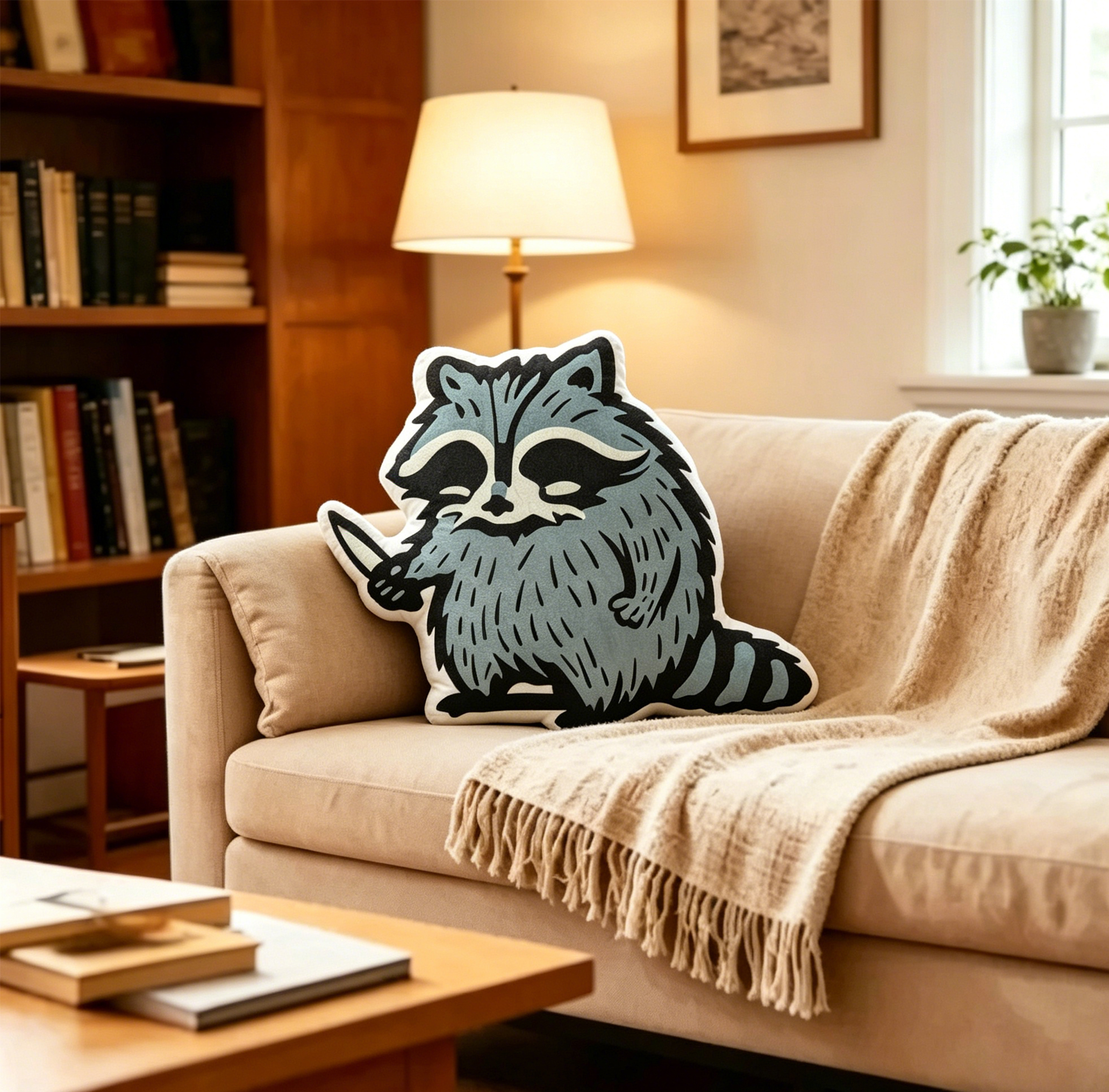 Pagewings I Require Books Shaped Throw Pillow