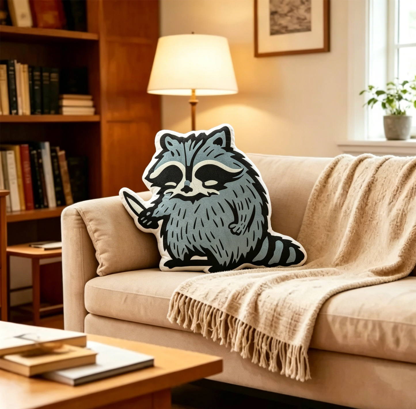 Pagewings I Require Books Shaped Throw Pillow