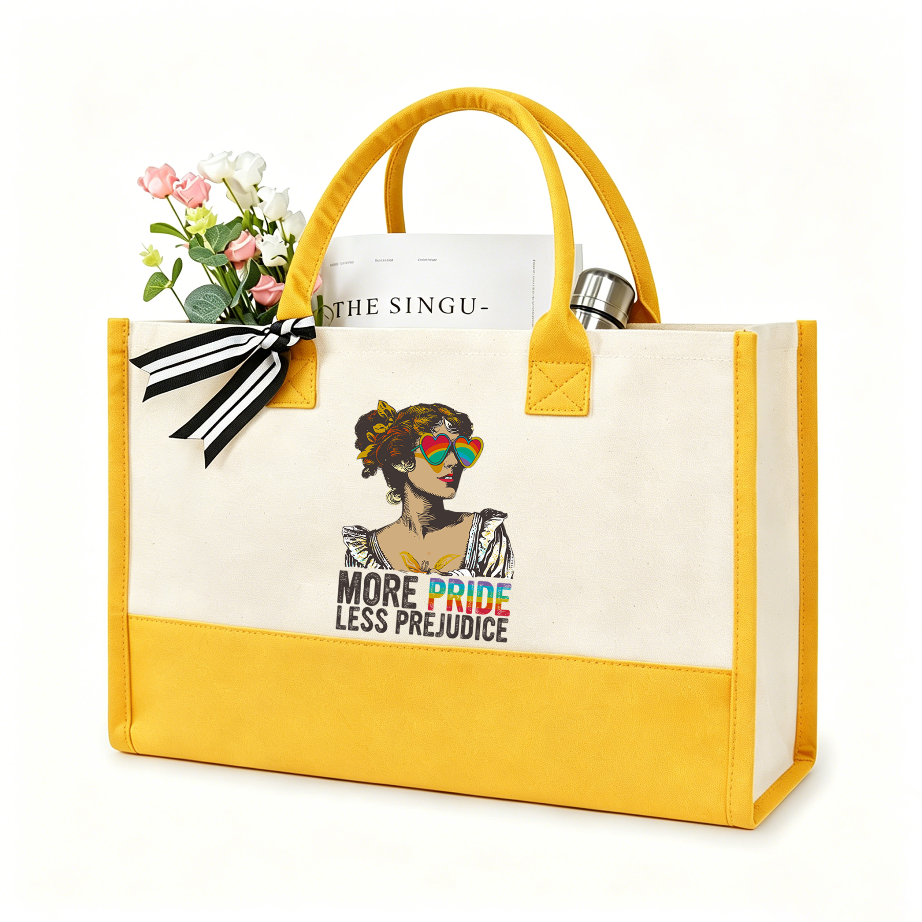 Pagewings More Pride Less Prejudice11676 Large Tote Bag