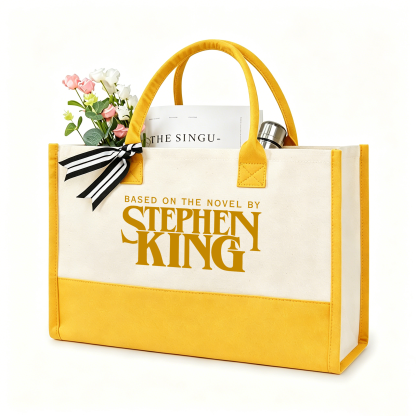 Pagewings Based On A Novel By Horror Writer Large Tote Bag