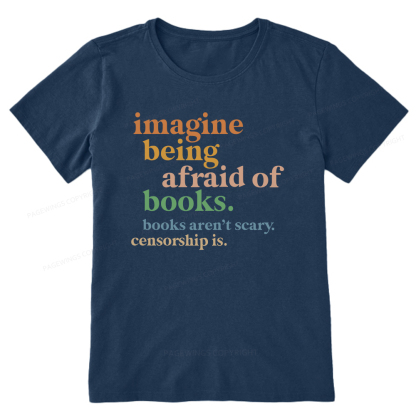 Pagewings Imagine Being Afraid Of Books Unisex Classic T-shirt