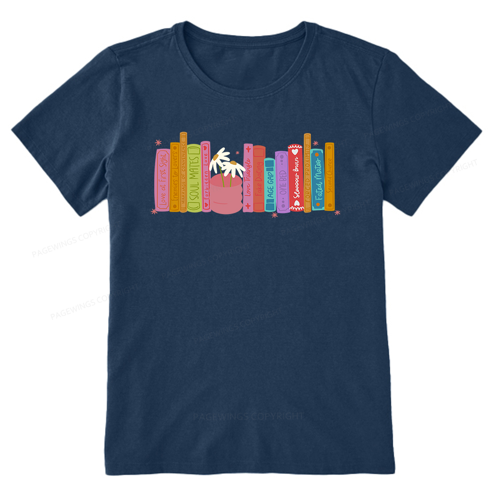 Pagewings Romance Book Tropes Unisex Classic T-shirt