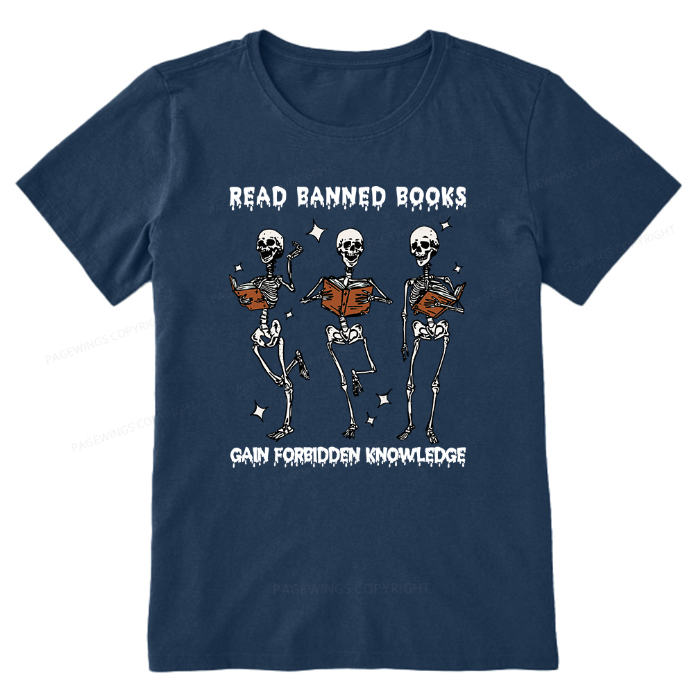 Pagewings Read Banned Books Gain Forbidden Knowledge Classic T-shirt