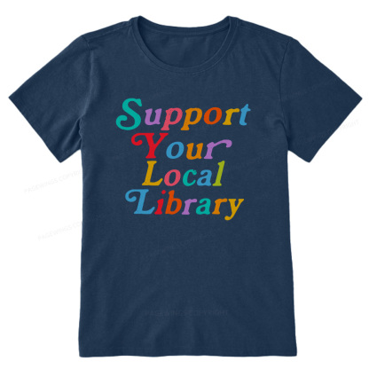 Pagewings Support Your Local Library Unisex Classic T-shirt