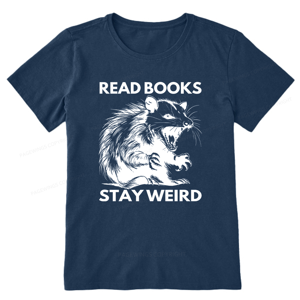 Pagewings Read Books Stay Weird Unisex Classic T-shirt