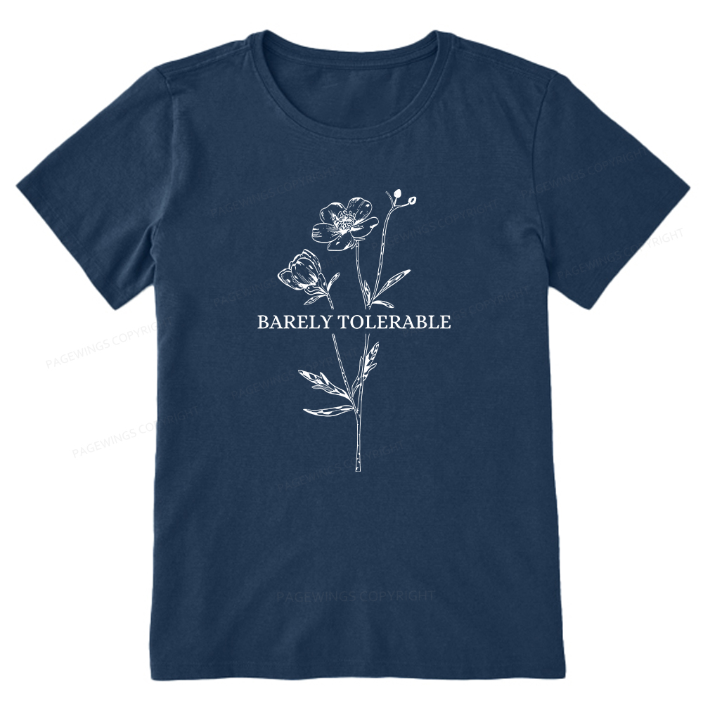 Pagewings Barely Tolerable Unisex Classic T-shirt