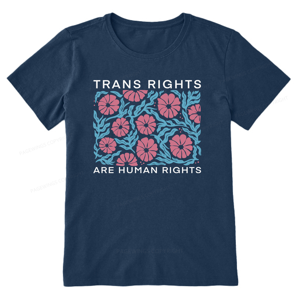 Pagewings Trans Rights Are Human Rights Unisex Classic T-shirt