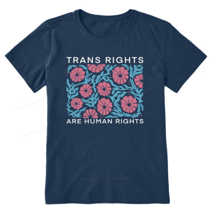 Pagewings Trans Rights Are Human Rights Unisex Classic T-shirt