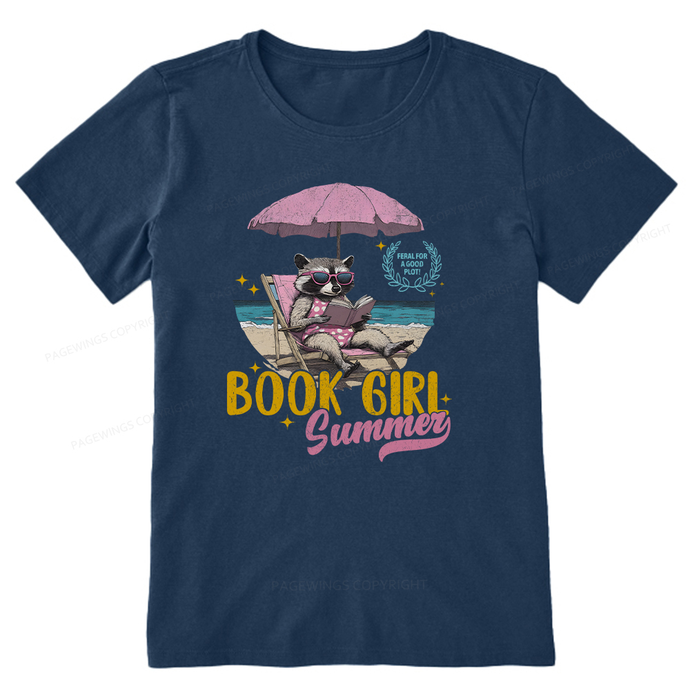 Pagewings Book Girl Summer Unisex Classic T-shirt
