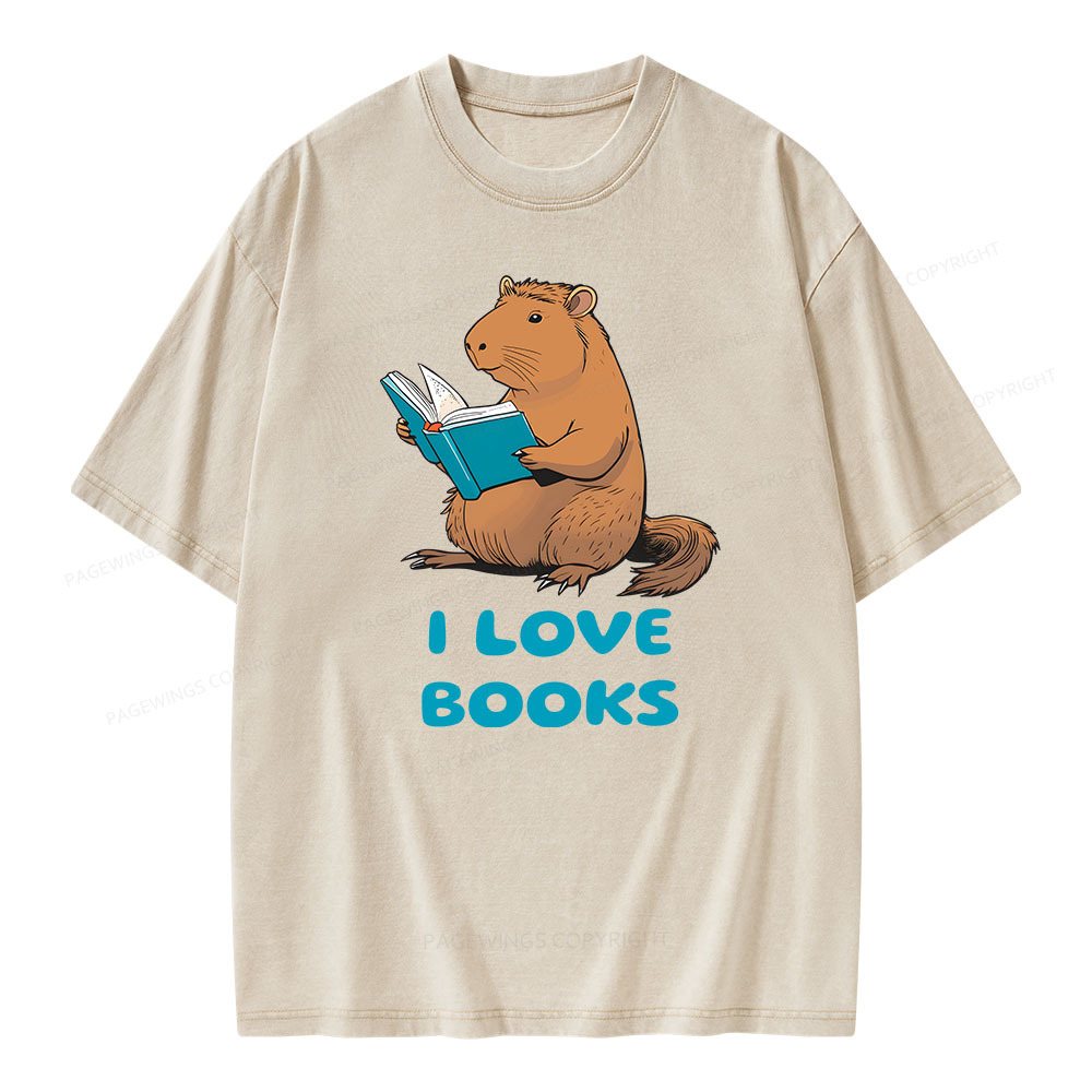 [Copy]Pagewings Week and Library Unisex Washed T-shirt