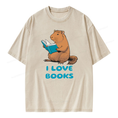 [Copy]Pagewings Week and Library Unisex Washed T-shirt